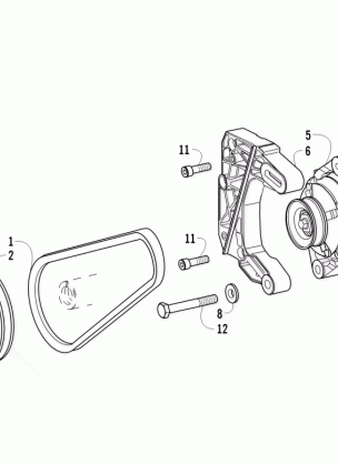 EXTERNAL ALTERNATOR AND DRIVE PULLEY ASSEMBLIES