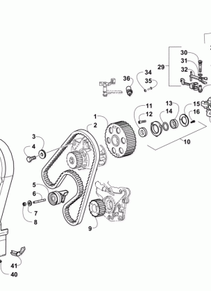 TIMING BELT AND SPEED GOVERNOR ASSEMBLIES