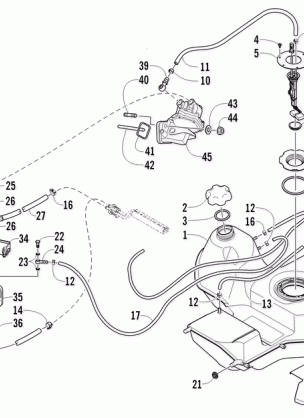 FUEL TANK AND FUEL FILTER ASSEMBLIES