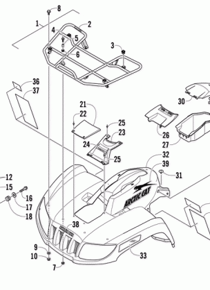 FRONT RACK BODY PANEL AND HEADLIGHT ASSEMBLIES