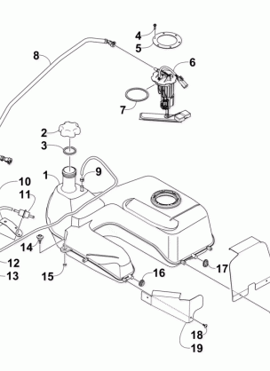 GAS TANK ASSEMBLY (VIN: 4UF10ATV5AT202942 AND UP)