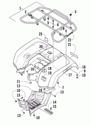 REAR RACK BODY PANEL AND FOOTWELL ASSEMBLIES