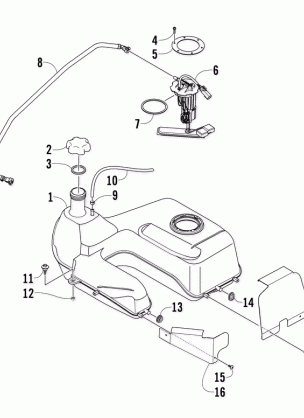 GAS TANK ASSEMBLY (VIN: 4UF10ATV3AT202941 THROUGH 4UF10ATV7AT203026 AND VIN: 4UF10ATV5AT203038 AND UP)