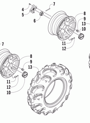 WHEEL AND TIRE ASSEMBLY