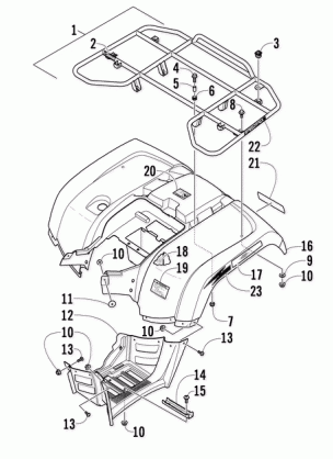 REAR RACK BODY PANEL AND FOOTWELL ASSEMBLIES