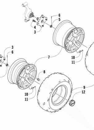 WHEEL AND TIRE ASSEMBLY