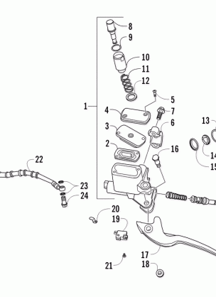 HYDRAULIC HAND BRAKE ASSEMBLY