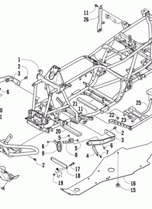 FRAME AND RELATED PARTS