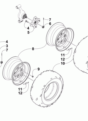 WHEEL AND TIRE ASSEMBLY