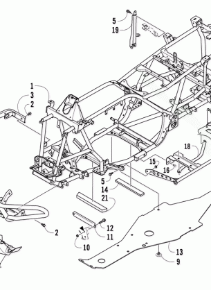 FRAME AND RELATED PARTS