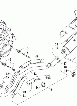 ENGINE AND EXHAUST