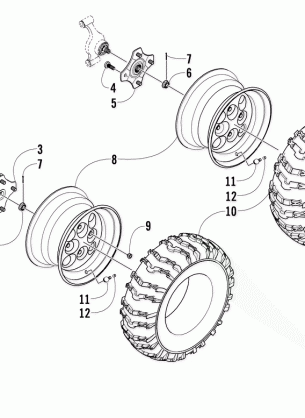 WHEEL AND TIRE ASSEMBLY