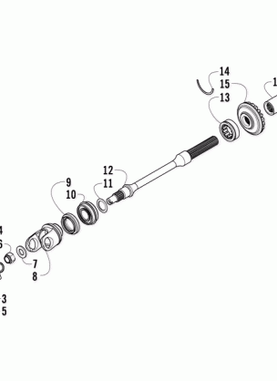 SECONDARY DRIVE ASSEMBLY (ENGINE SERIAL NO. 0950T10142250 AND UP)