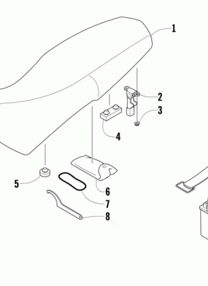 SEAT BATTERY AND TOOL KIT ASSEMBLIES