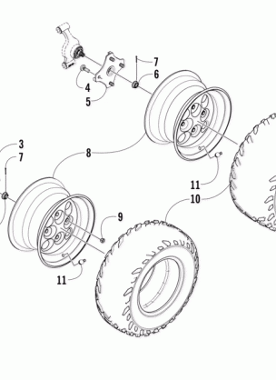 WHEEL AND TIRE ASSEMBLY