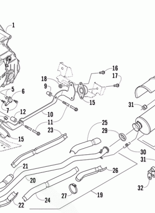 ENGINE AND EXHAUST