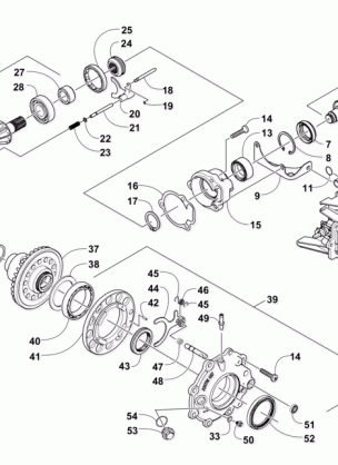 FRONT DRIVE GEARCASE ASSEMBLY