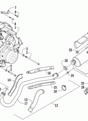 ENGINE AND EXHAUST