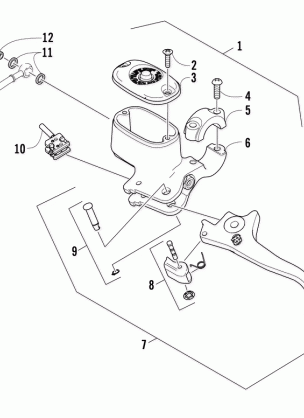 HYDRAULIC HAND BRAKE ASSEMBLY