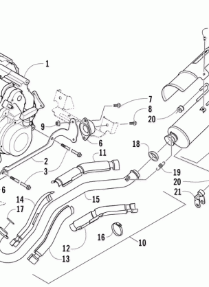 ENGINE AND EXHAUST