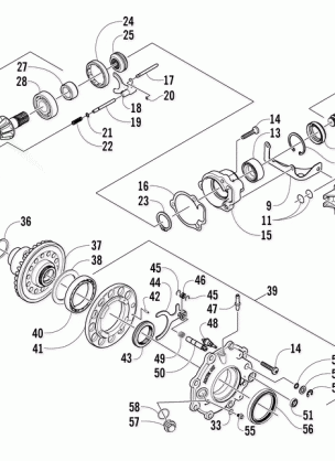 FRONT DRIVE GEARCASE ASSEMBLY