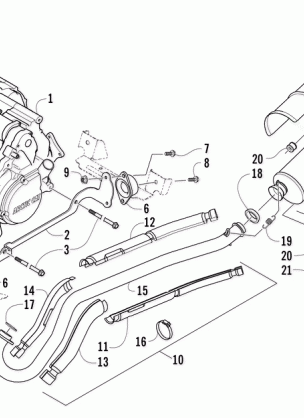 ENGINE AND EXHAUST