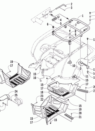 REAR RACK AND FOOTWELL ASSEMBLIES