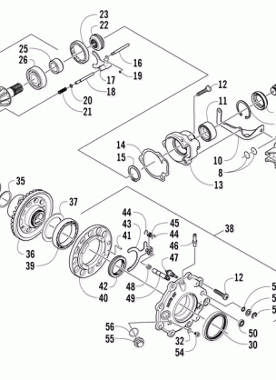 FRONT DRIVE GEARCASE ASSEMBLY