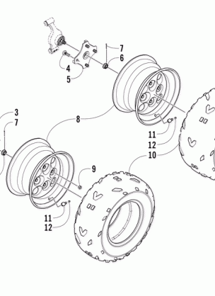 WHEEL AND TIRE ASSEMBLY