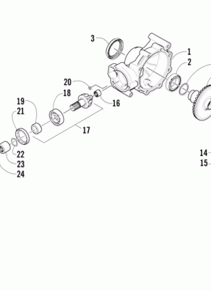 REAR DRIVE GEARCASE ASSEMBLY