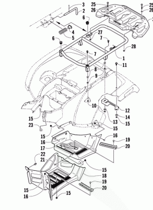 REAR RACK AND FOOTWELL ASSEMBLIES