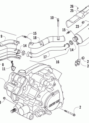 ENGINE AND EXHAUST