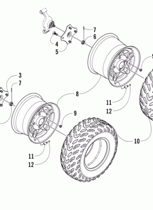 WHEEL AND TIRE ASSEMBLY