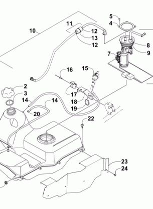 GAS TANK ASSEMBLY (VIN: VX8T226541 and above)