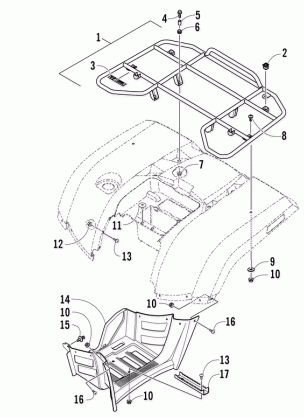 REAR RACK AND FOOTWELL ASSEMBLIES