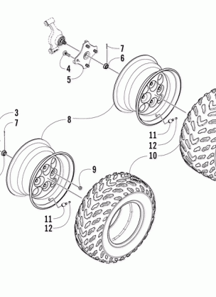 WHEEL AND TIRE ASSEMBLY