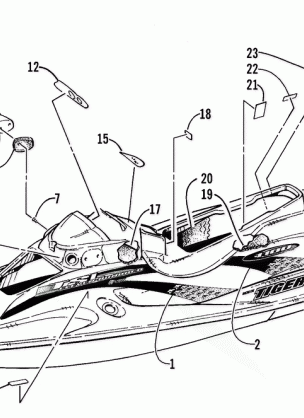 DECAL AND FOOTPAD ASSEMBLY