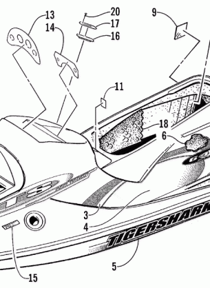 DECAL AND FOOTPAD ASSEMBLY