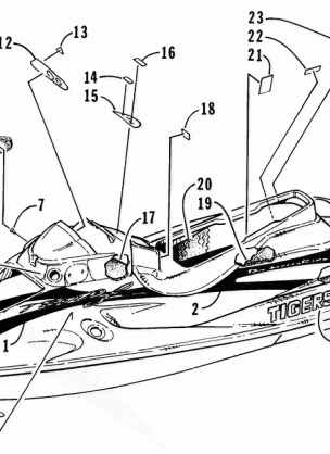 DECAL AND FOOTPAD ASSEMBLY