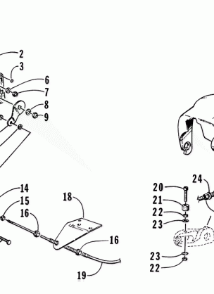 REVERSE DEFLECTOR AND LEVER ASSEMBLY