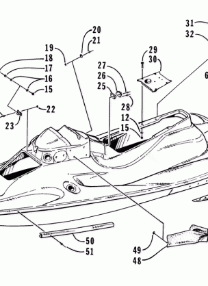 HULL AND RELATED PARTS ASSEMBLY