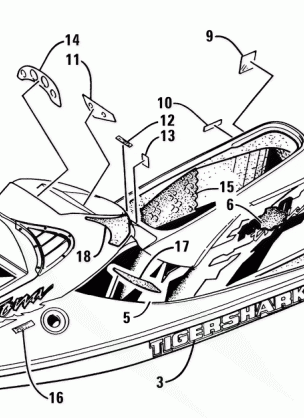 DECAL AND FOOTPAD ASSEMBLY