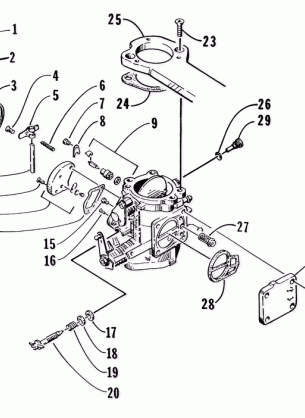 PTO-SIDE CARBURETOR