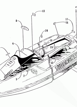 DECAL AND FOOTPAD ASSEMBLY