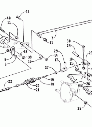 REVERSE DEFLECTOR AND LEVER ASSEMBLY