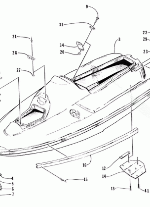 HULL AND RELATED PARTS ASSEMBLY