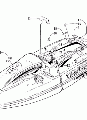 DECAL AND FOOTPAD ASSEMBLY