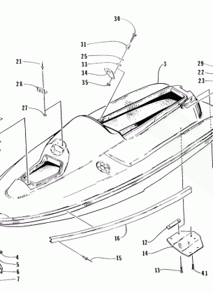 HULL AND RELATED PARTS ASSEMBLY