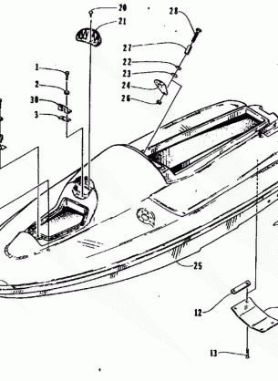 HULL AND RELATED PARTS ASSEMBLY