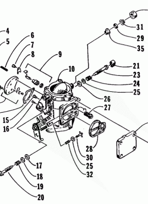 PTO-SIDE CARBURETOR